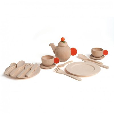 Set de vaisselle naturel 16 pcs ERZI
