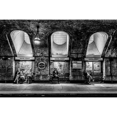 Tableau noir et blanc baker street HEXOA
