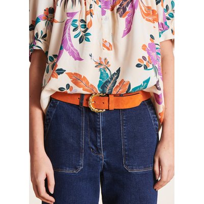 Ceinture en cuir boucle twistée LA FEE MARABOUTEE