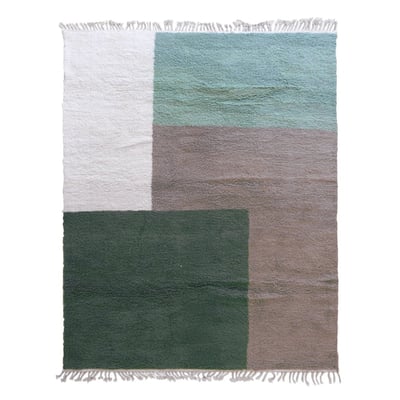 Tapis berbère décoratif à motifs géométriques en laine 255 x 350 cm AFK LIVING