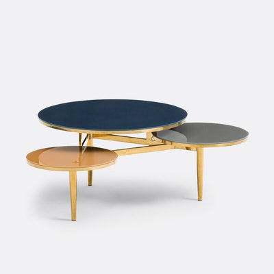 Ruben Triple Glass & Metal Coffee Table LA REDOUTE INTERIEURS
