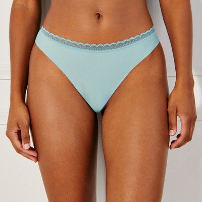 Tanga en microfibre et dentelle NEW BARAKAKIZ UNDIZ