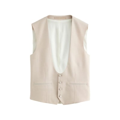 Gilet de smoking slim en flanelle NEXT