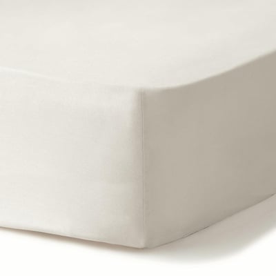 Drap housse satin lavé de coton bio GAIA Made in Europe FEBRONIE