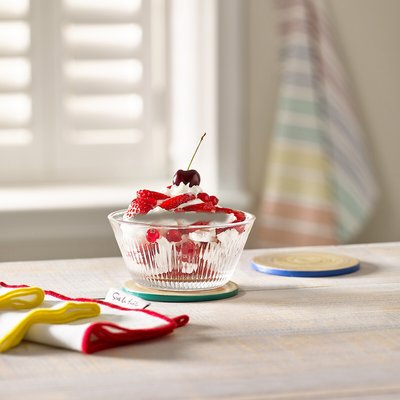 Set of 4 Fluted Glass Dessert Bowls SUR LA TABLE 