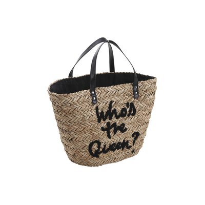 Sac cabas en jonc Who's The Queen AUBRY GASPARD
