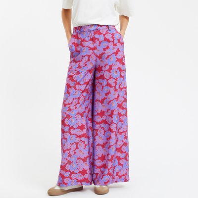 Pantalon large taille haute imprimé floral LA REDOUTE COLLECTIONS