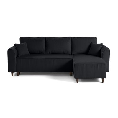 Canapé d'Angle Convertible en Velours côtelé 4 places - SAPHIR LISA DESIGN