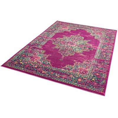 Tapis de salon tissé plat WESSON MEDAILLON NOVATREND