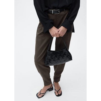 Pantalon wideleg bas boutonné MANGO