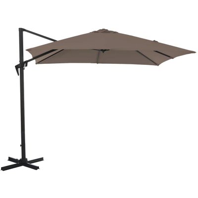 Parasol déporté carré en aluminium 2,5x2,5m Roma PROLOISIRS