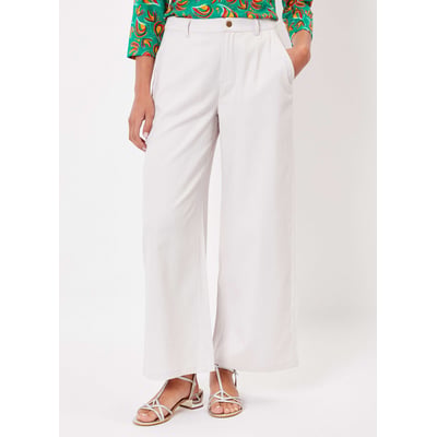 Pantalon évasé coton uni 7/8ème MEL LA FIANCÉE