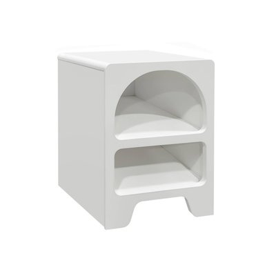 Table de chevet organique effet bois 2 niches THESSA SWEEEK
