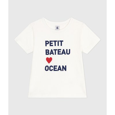 T-shirt manches courtes mixte à message PETIT BATEAU