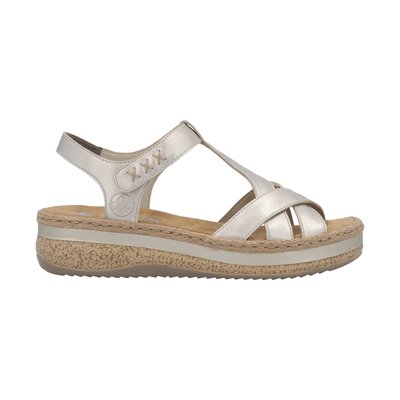 Sandale Compensée Cuir Massa RIEKER