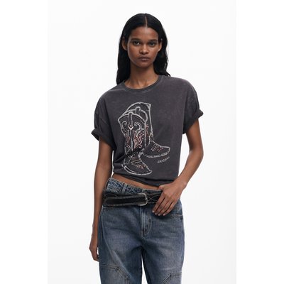 Desigual - T-shirt bottes Cowboy DESIGUAL