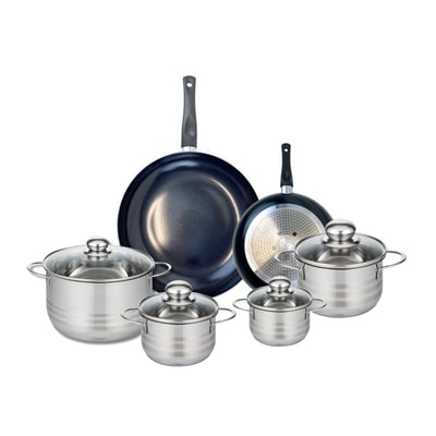 2 poêles 20/28cm + 4 faitouts 12/14/16/20cm PRIMA BRILLANT ELO