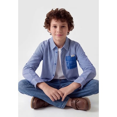 Chemise Regular En Popeline GUESS KIDS