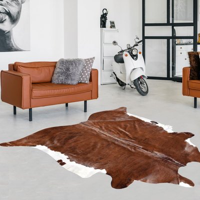 Tapis peau de vache kilm fait à la main UN AMOUR DE TAPIS