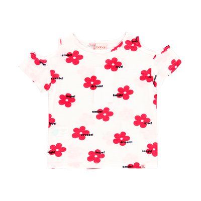 T-shirt à manches courtes avec col bateau BOBOLI