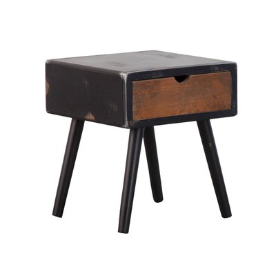 Table de chevet en bois massif  HOLLYWOOD MADE IN MEUBLES 