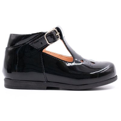 Chaussures premiers pas à boucle en cuir vernis CAROL BONI&SIDONIE