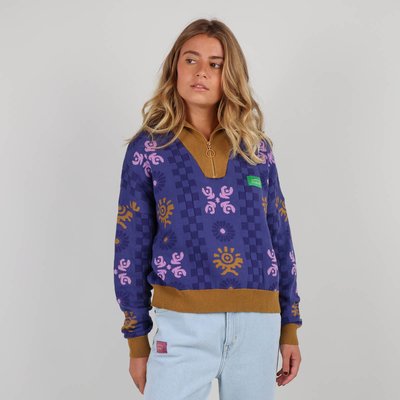 Pull jacquard col montant PERIKLES OXBOW