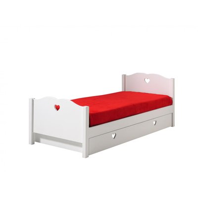 AMORI Lit simple laque + Lit gigogne VIPACK