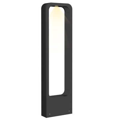 Lampadaire d'extérieur LED design - alu noir OUTSUNNY