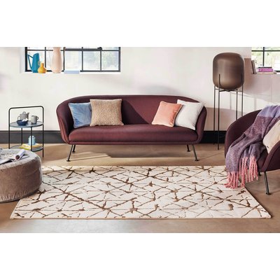 Tapis plat à motif et relief , SOLVEIG ESPRIT