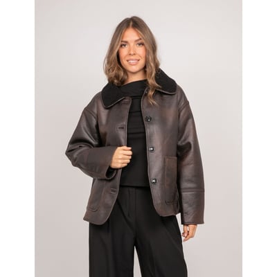 Veste Aviateur Réversible Effet Peau Lainée Ulphia DONA LISA