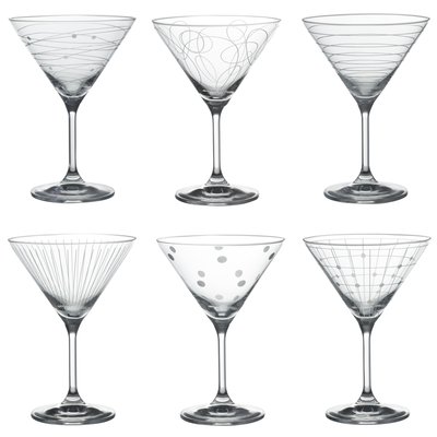 Coffret de 6 verres à cocktail   35 cl-GRAPHIK TABLE PASSION