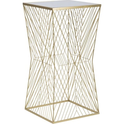 Table haute en fer ajouré plateau miroir GLAM RECOLLECTION