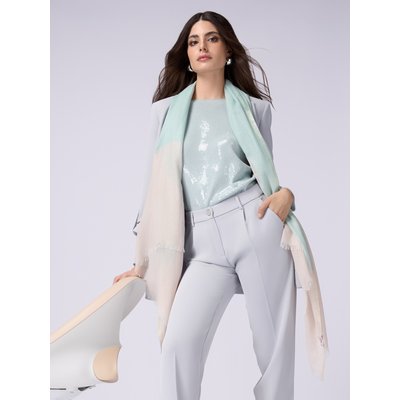 Pantalon réalisé en tissu crêpe fluide OLTRE