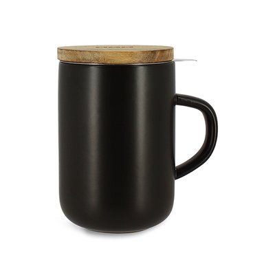 Tisanière en grès avec couvercle en bois d'acacia 475ml, JULIET OGO LIVING