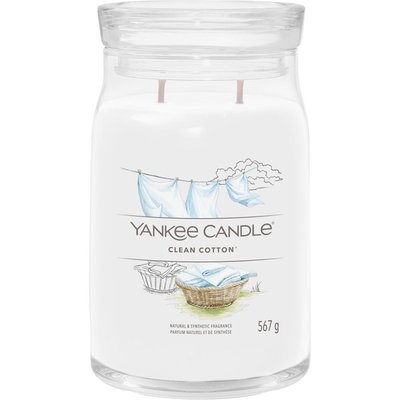 Bougie signature coton frais grand modèle YANKEE CANDLE