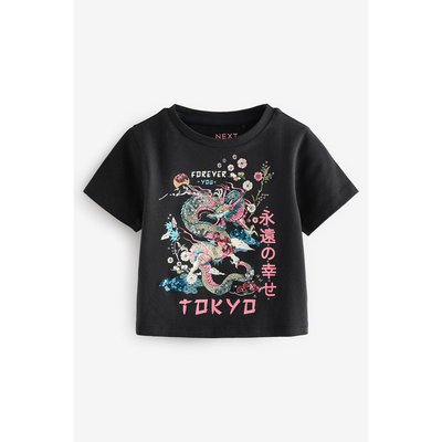 T-shirt orné de sequins coupe classique NEXT