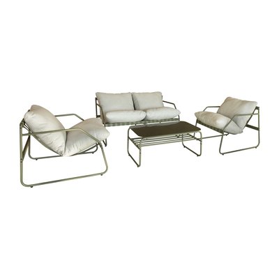 Salon de jardin en acier inoxydable, FLORENCE NOW'S HOME