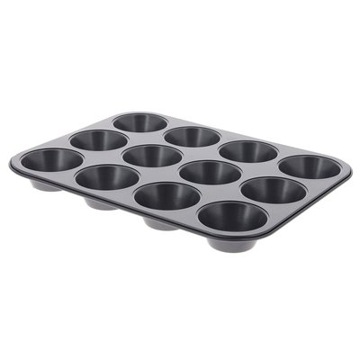 Plaque pour 12 muffins en acier antiadhésif DE BUYER
