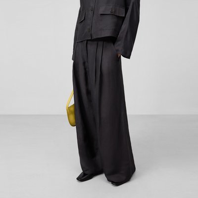 Pantalon large en lin ADOLFO DOMINGUEZ