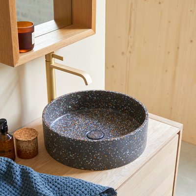Vasque ronde en terrazzo confetti GINA TIKAMOON