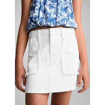 Jupe en jean blanche La Redoute
