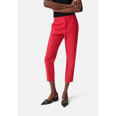 Pantalon de costume rouge lin et coton 7/8e IKKS
