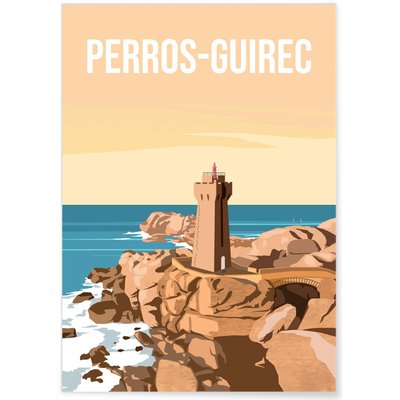 Affiche ville Perros-Guirec L'AFFICHERIE
