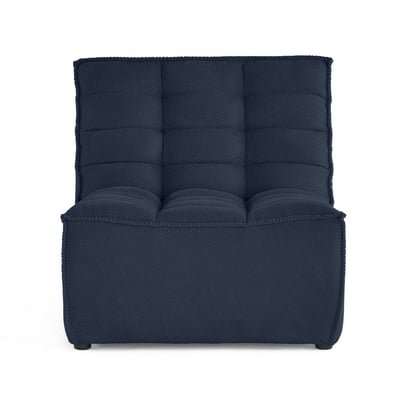 Fauteuil modulable en velours texturé, ELLIE LISA DESIGN