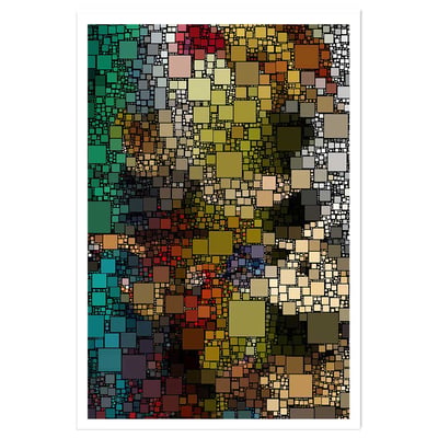 Affiche vitraux sagrada familia HEXOA