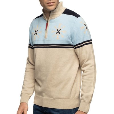 Pull col zippé flocon SHILTON