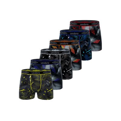 Lot de 6 Boxers microfibre UMBRO