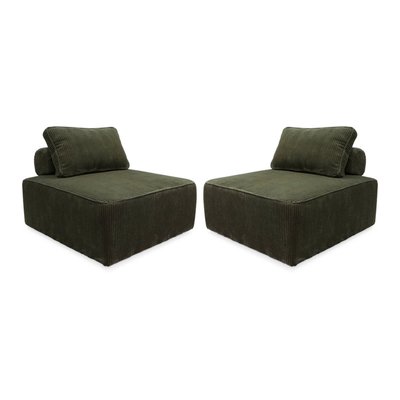 Chauffeuse pour canapé modulable velours côtelé (lot de 2) LAO SWEEEK