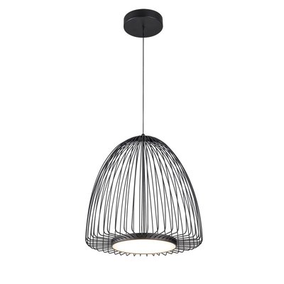 Suspension LED Smart en métal noir MANTRA